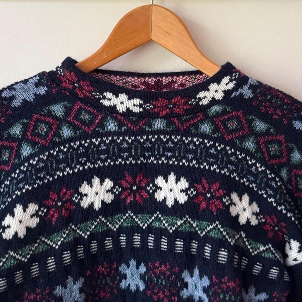 Vintage 90s Private Eyes fair isle sweater